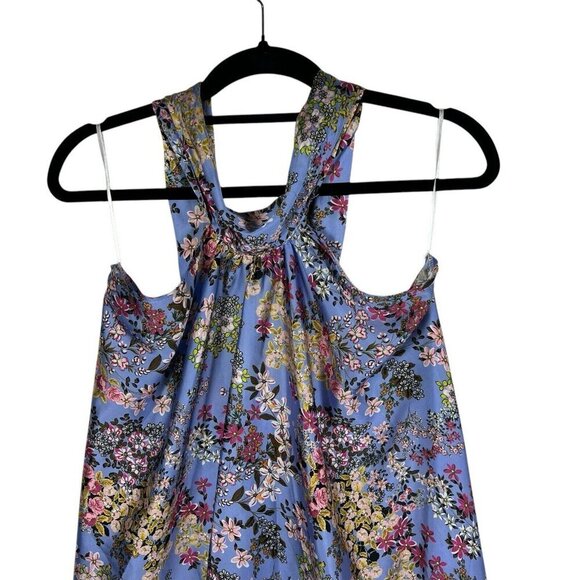 Anna Kay Sleeveless Halter Floral Dress Women’s Size 2 Summer Cocktail Party - Picture 2 of 12
